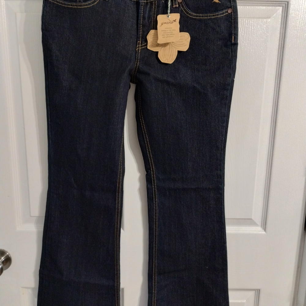 Grane Dark Blue Flare Jeans